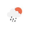 Illustration météo : Légère pluie